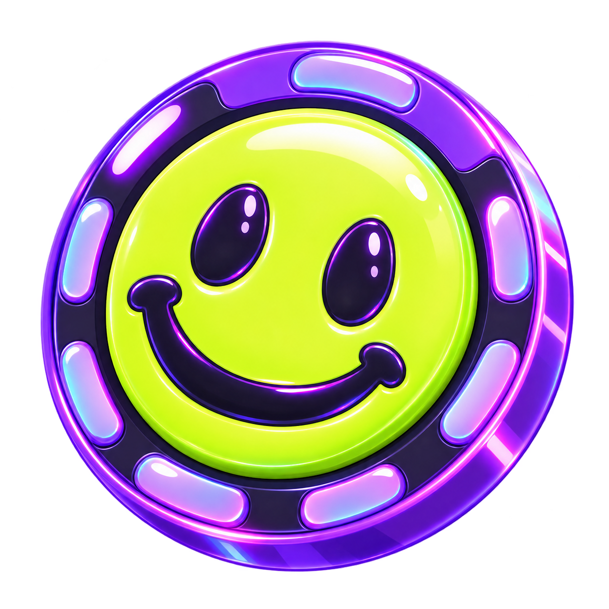 FLAP smiley coin
